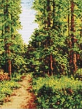 Набор для вышивания Н №11 "Тропинка в лесу" 19х25см